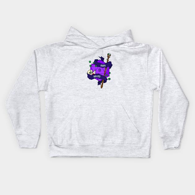 Gamers Bad Luck Kids Hoodie by Hardcore Gamer